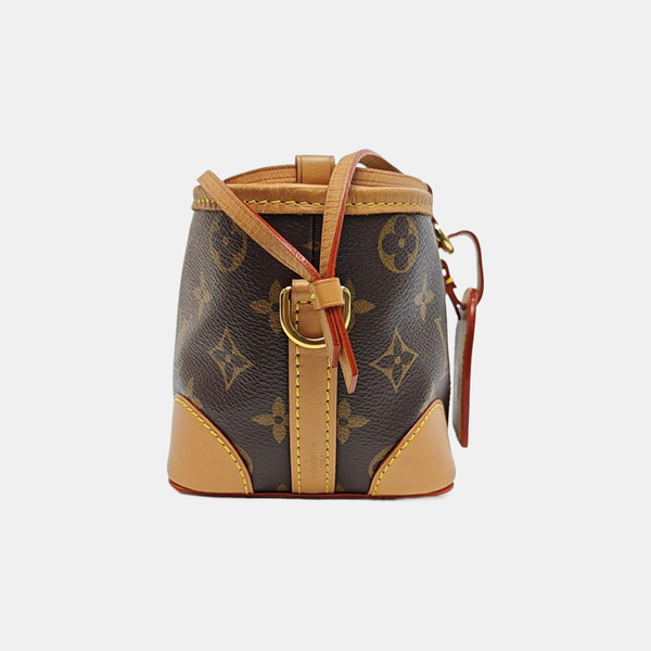 NOÉ Mini Monogram Coated Canvas Brown