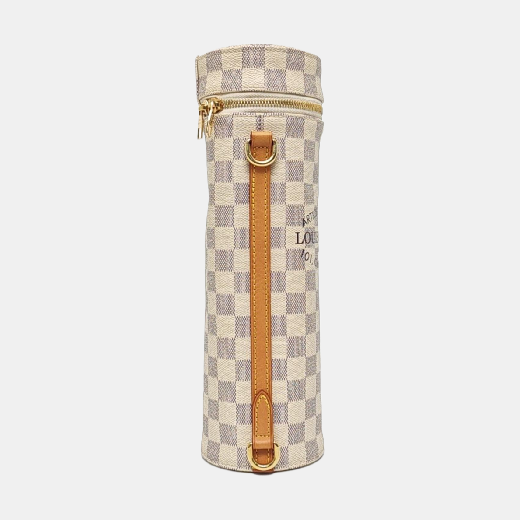 AZUR Damier Azur Coated Canvas White