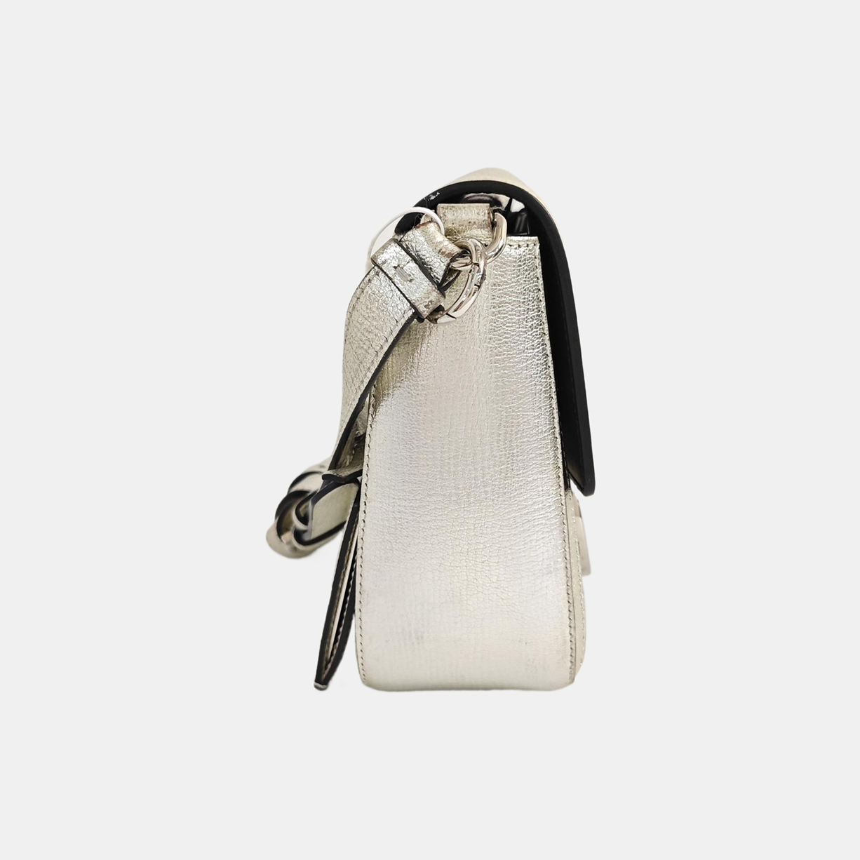Gancino Calfskin Silver