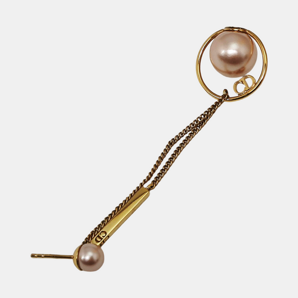 Dior Tribales Metal Pink Stud Earrings