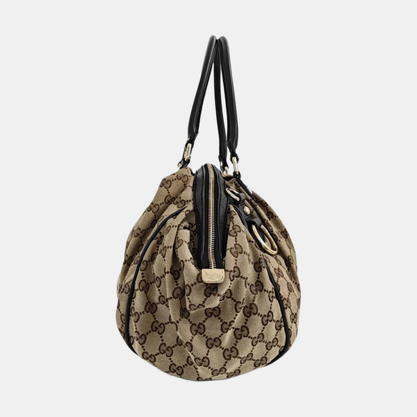 Sukey Monogram Canvas Black