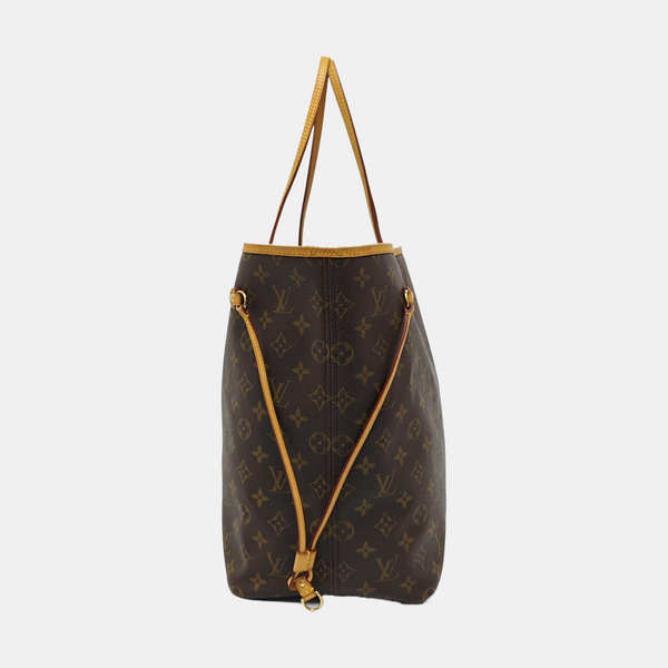 NEVERFULL GM Lona revestida Monogram Marrón