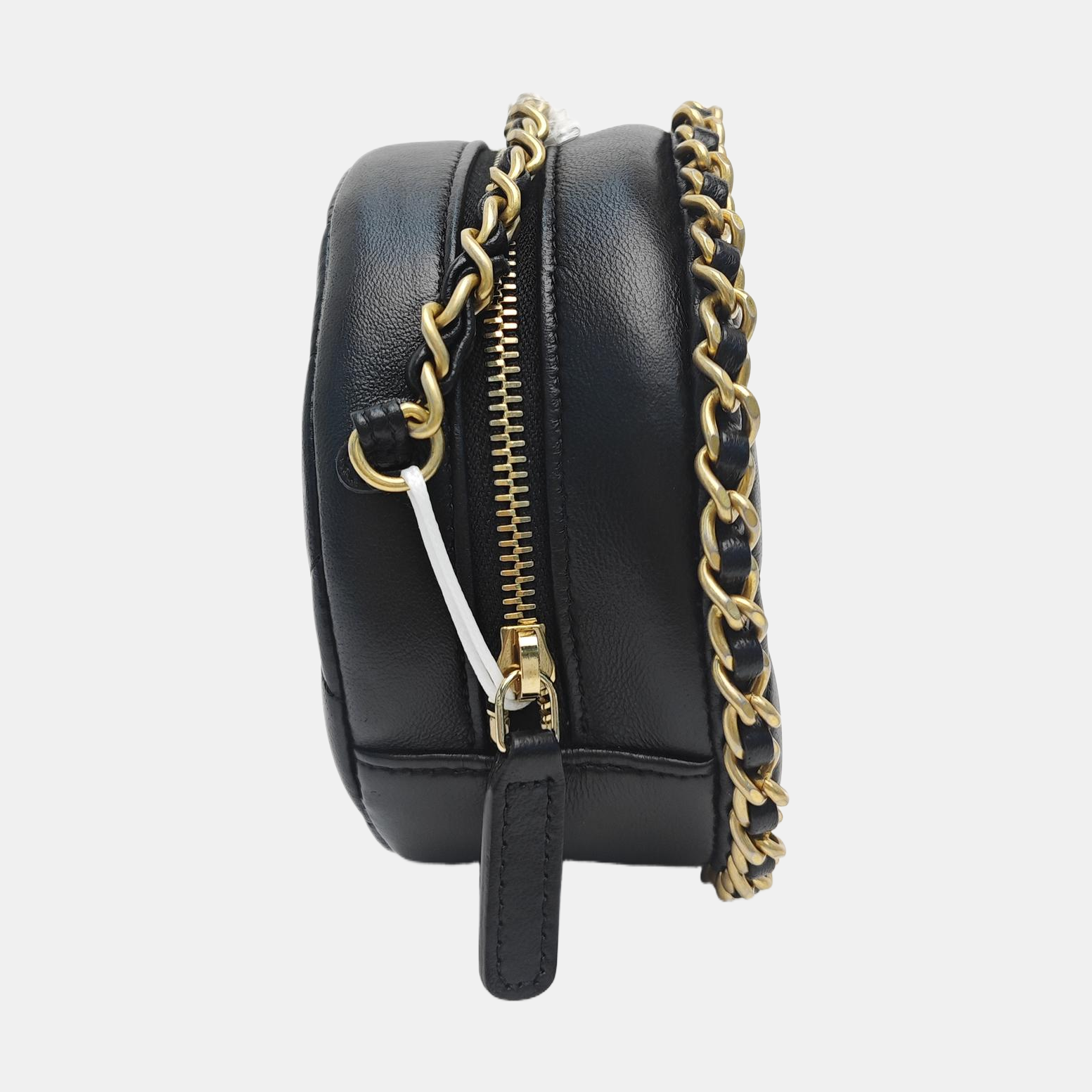 Quilted Lambskin Shoulder Bag Black