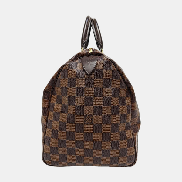 SPEEDY 35 Damier Ebene Coated Canvas Brown