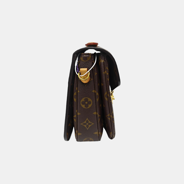 MÉTIS MM Monogram Coated Canvas Brown