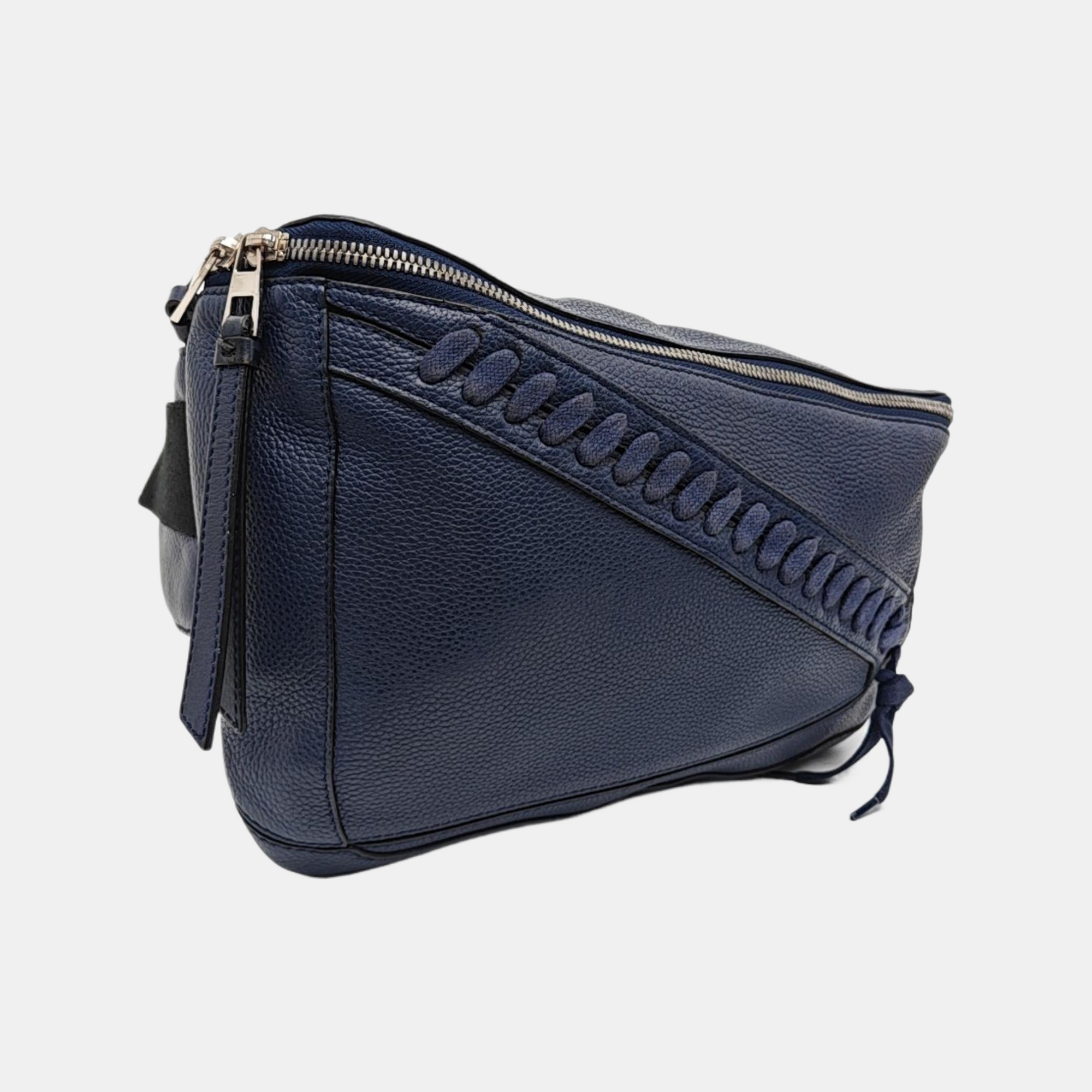 Calfskin Shoulder Bag Blue