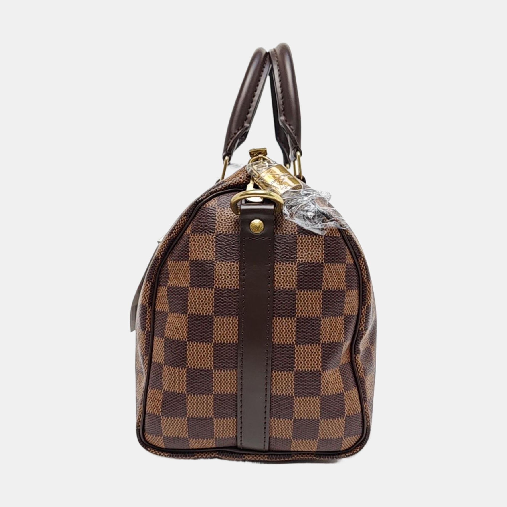 SPEEDY 25 Damier Ebene Coated Canvas Brown