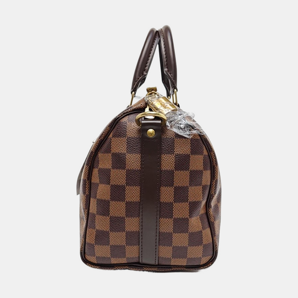 SPEEDY 25 Damier Ebene Coated Canvas Brown