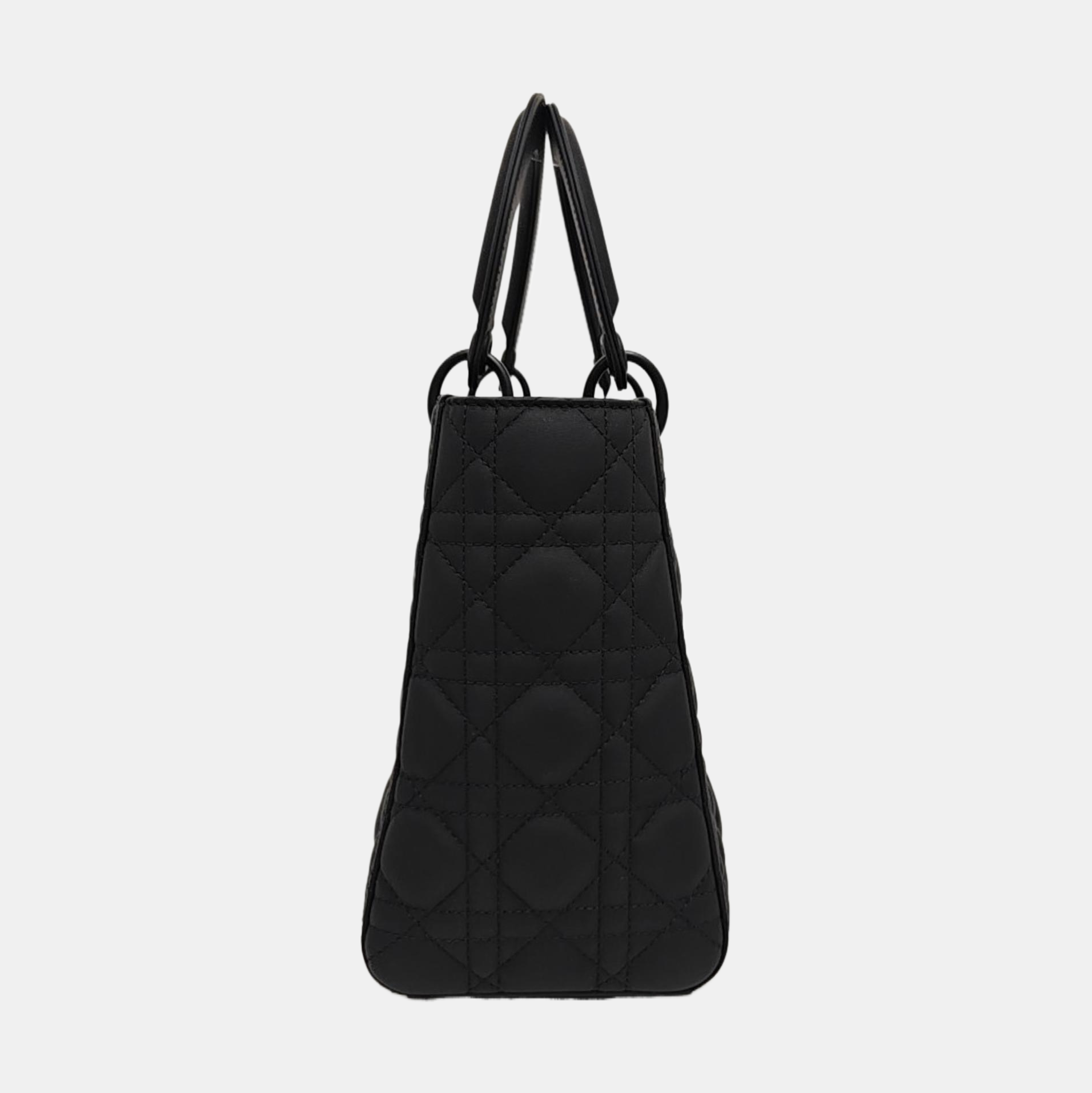 Lady Dior Medium Cannage Calfskin Black