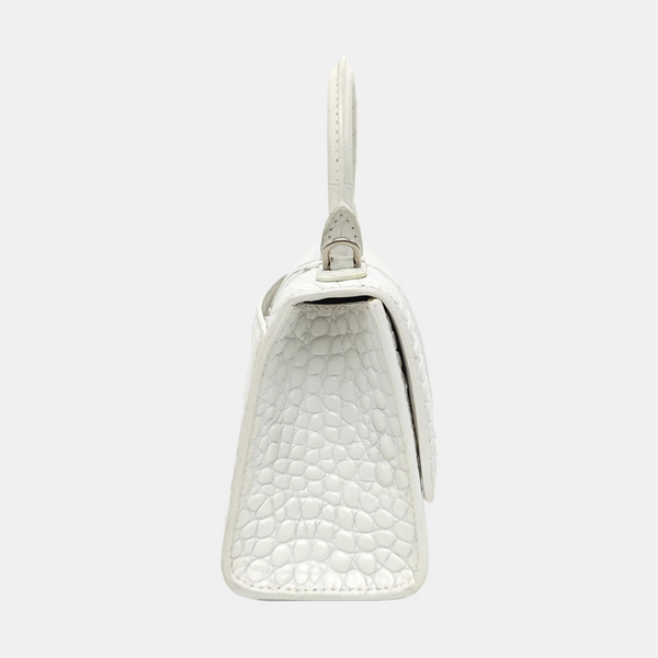 Hourglass Small Calfskin White