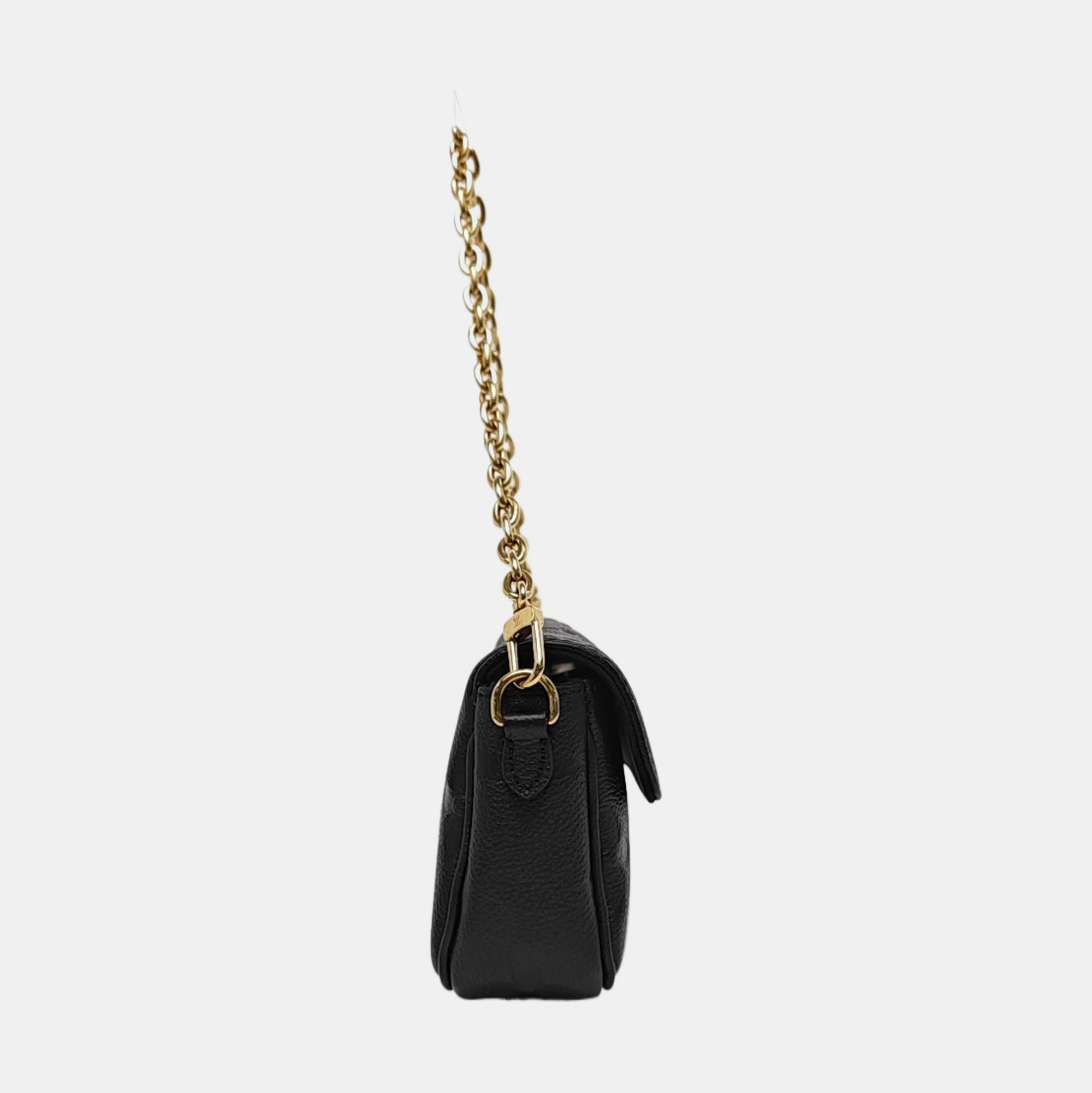 IVY Monogram Calfskin Black