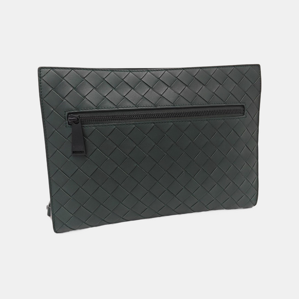 Calfskin Clutch Small Green
