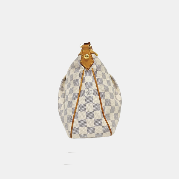 SIRACUSA PM Damier Azur Coated Canvas White
