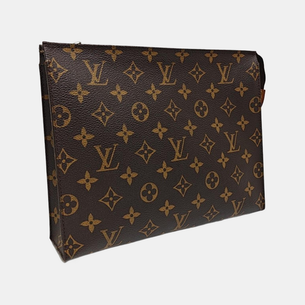 TOILET POCKET 26 Monogram Coated Canvas Brown