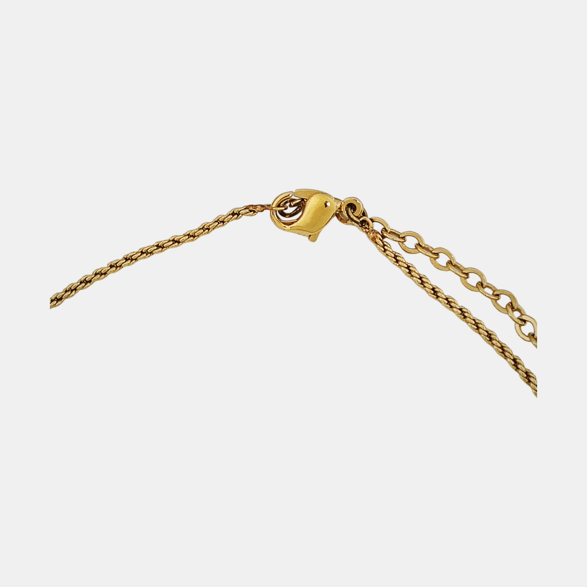 Twist Round Metal Gold Necklace