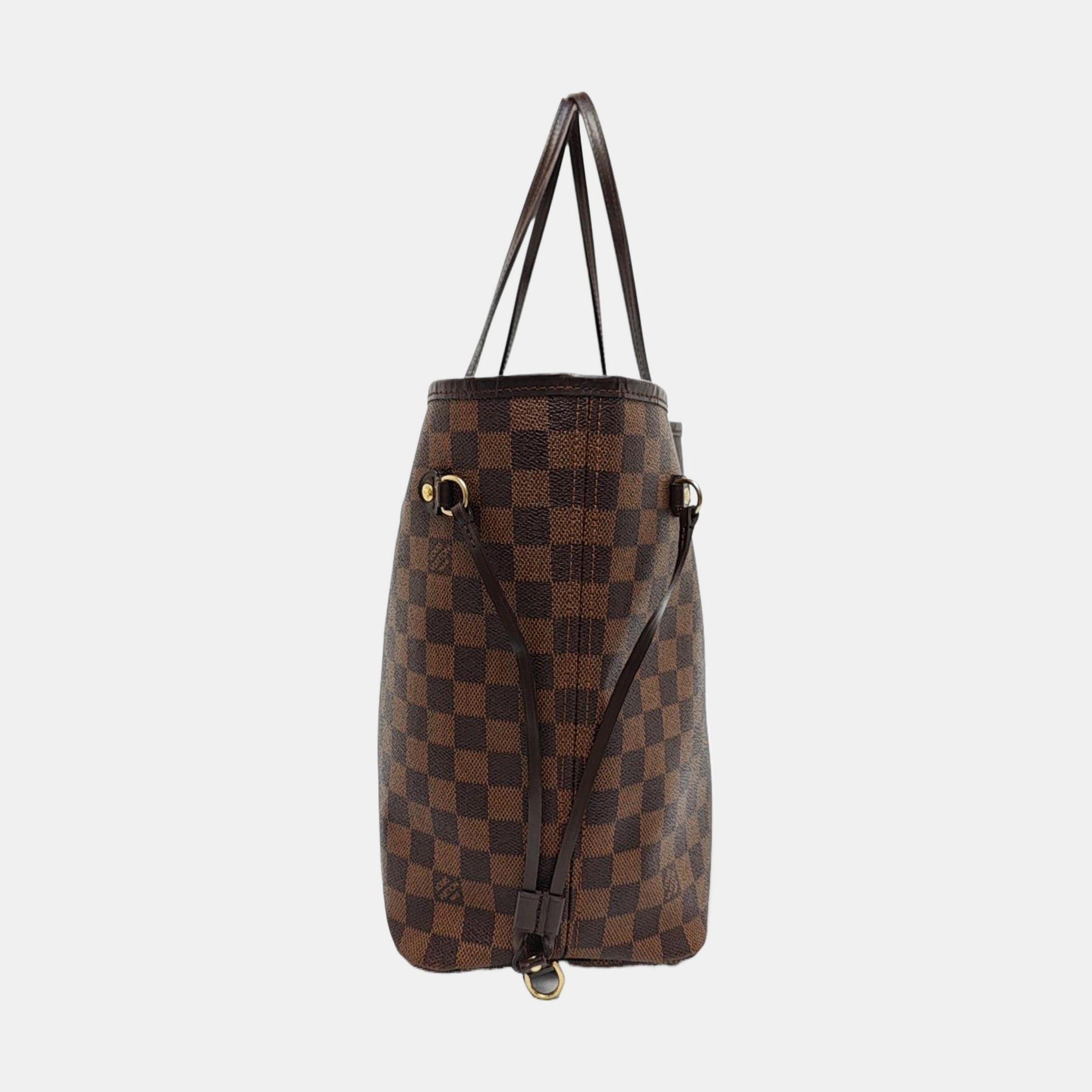 NEVERFULL MM Damier Ebene Coated Canvas Brown