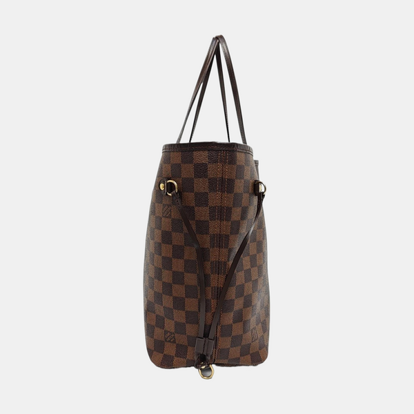 NEVERFULL MM Damier Ebene Coated Canvas Brown