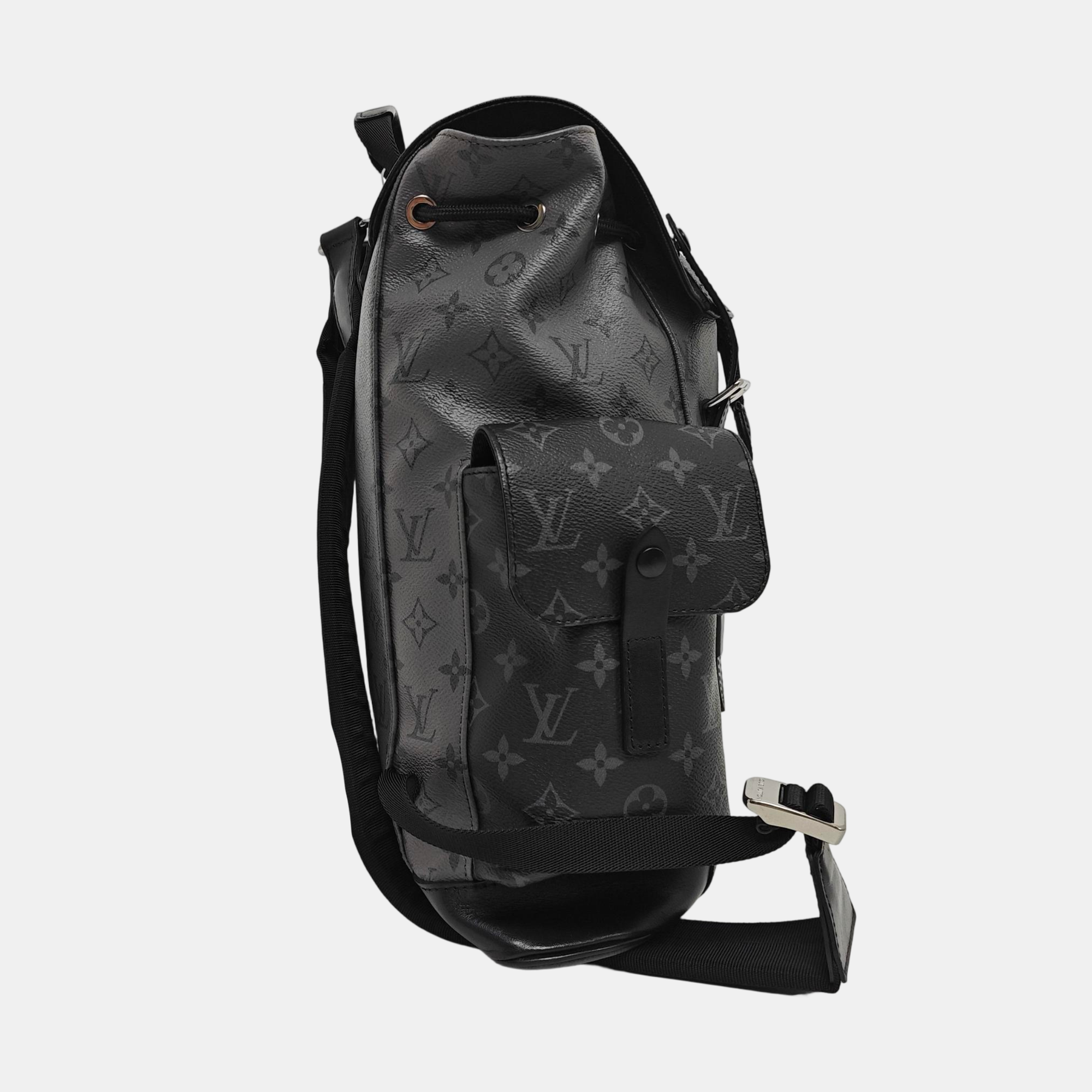 CHRISTOPHER PM Monogram Coated Canvas Gray