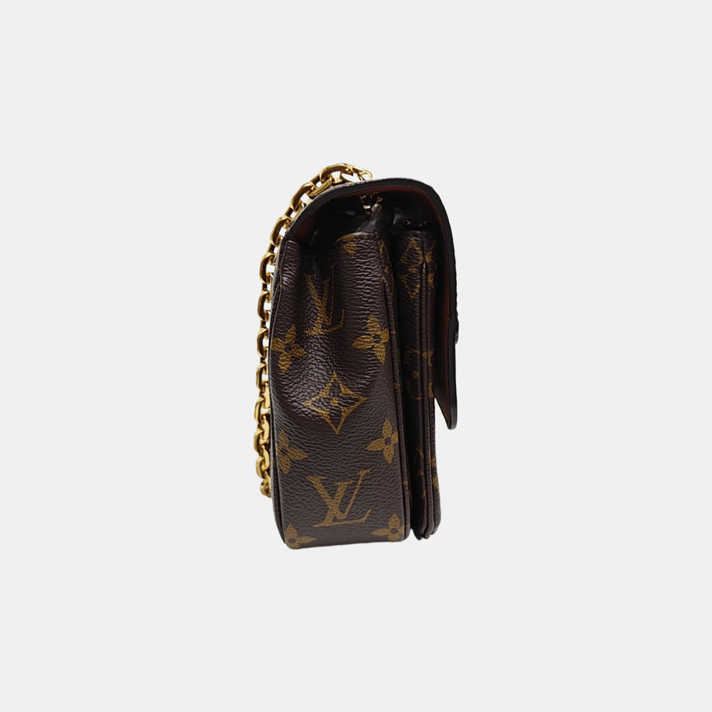 MARCEAU Monogram Coated Canvas Brown