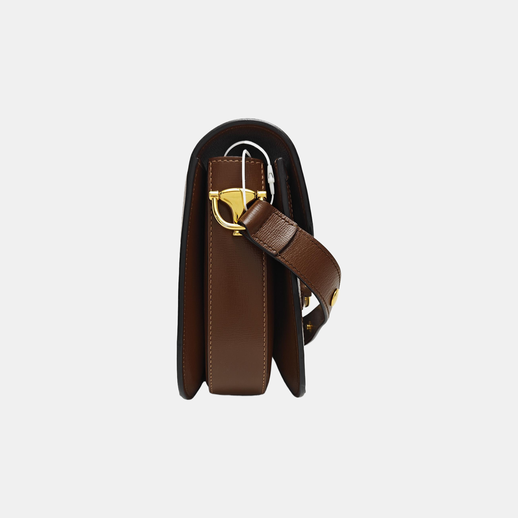 Horsebit 1955 Medium Monogram Coated Canvas Beige