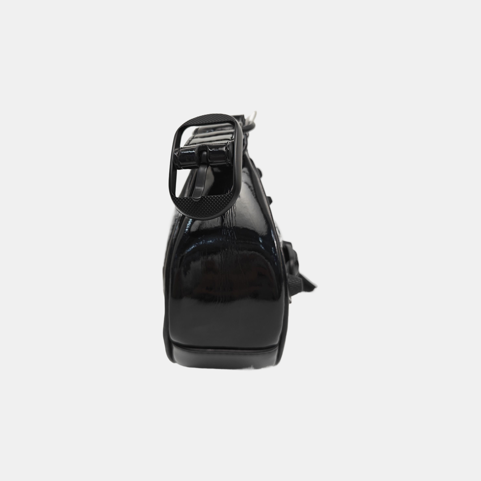 Le Cagole Mini Patent Leather Black