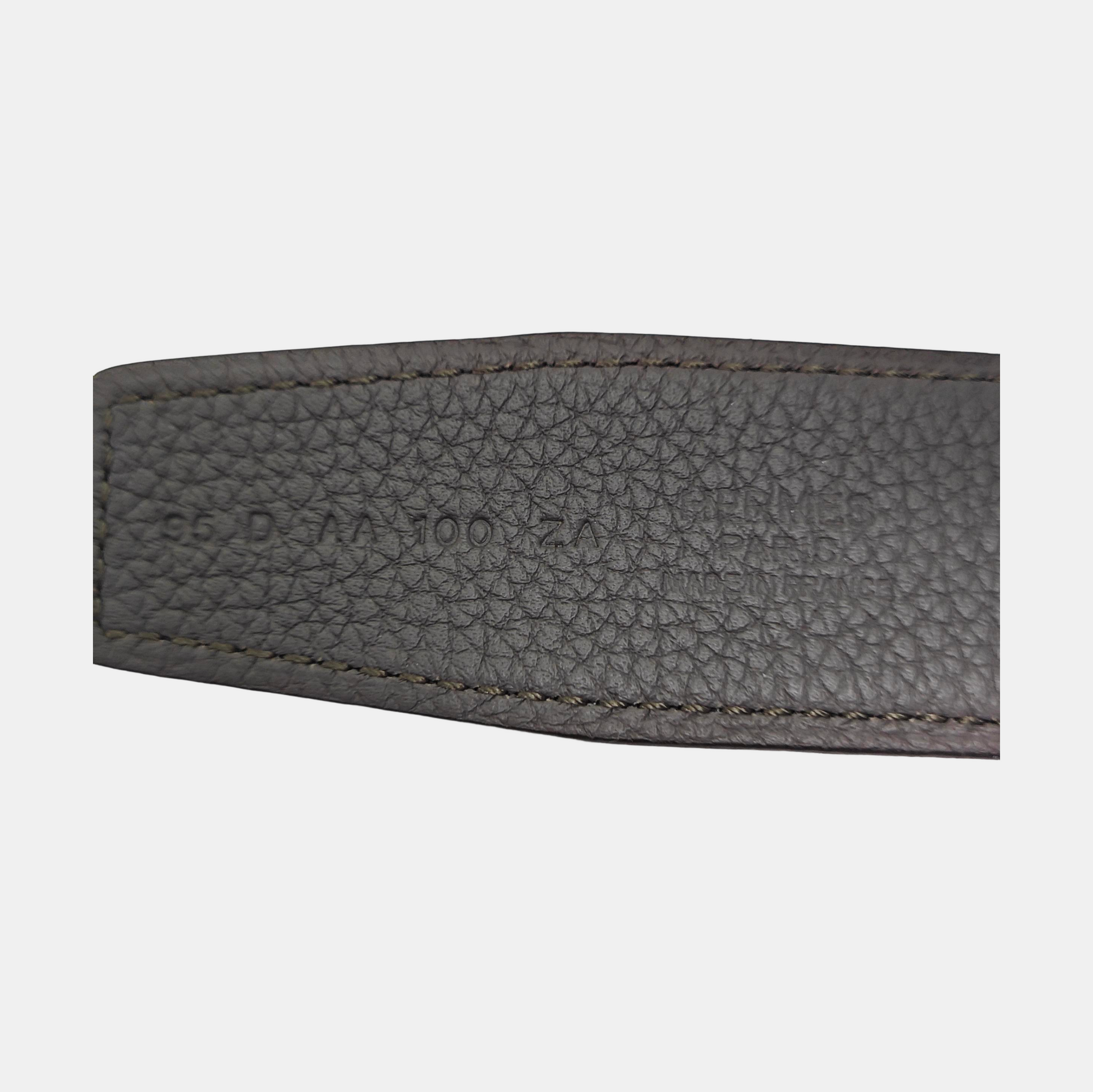 Leather Belt Gray