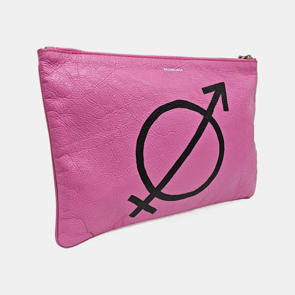 Calfskin Clutch Pink