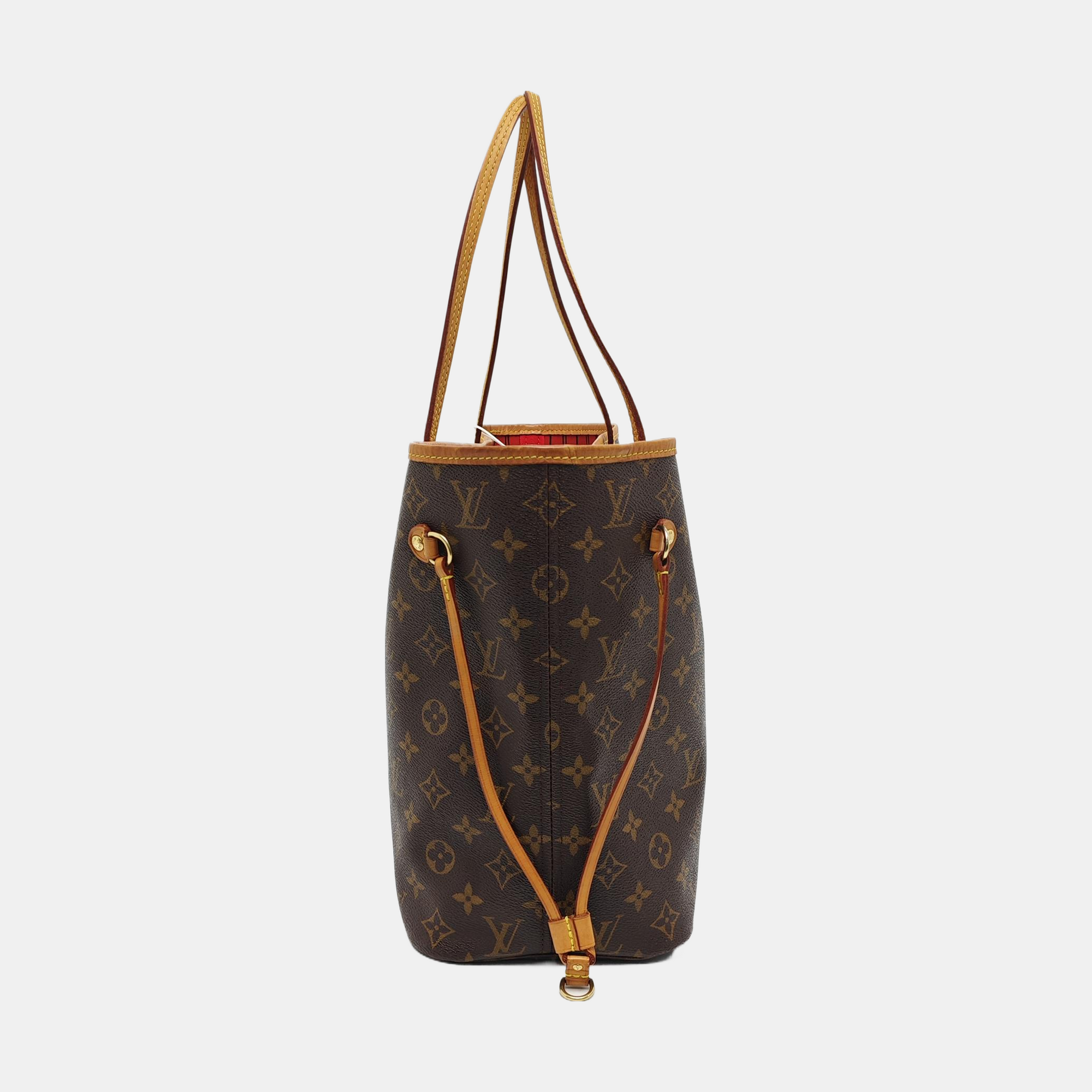 NEVERFULL MM Monogram Coated Canvas Brown