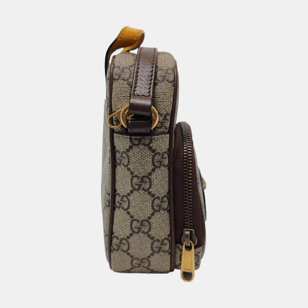 Neo Vintage Mini Monogram Coated Canvas Brown