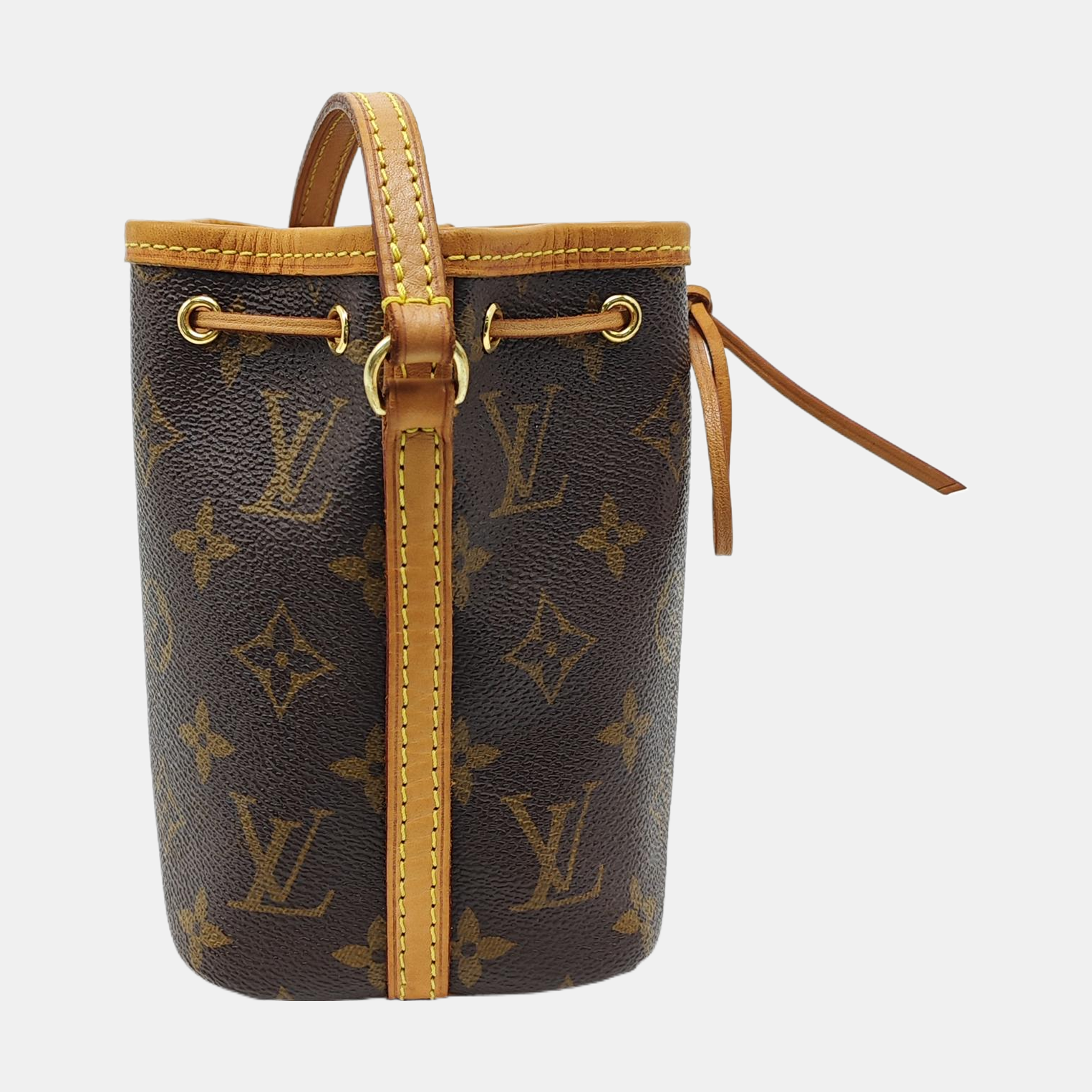 NÉONOÉ Nano Monogram Coated Canvas Brown