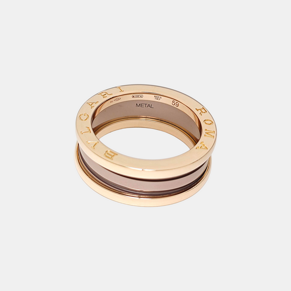 B.ZERO1 18k Rose Gold Ring EU 59
