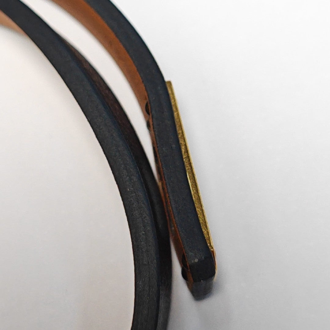 Kelly Gold Plated Black Bracelet