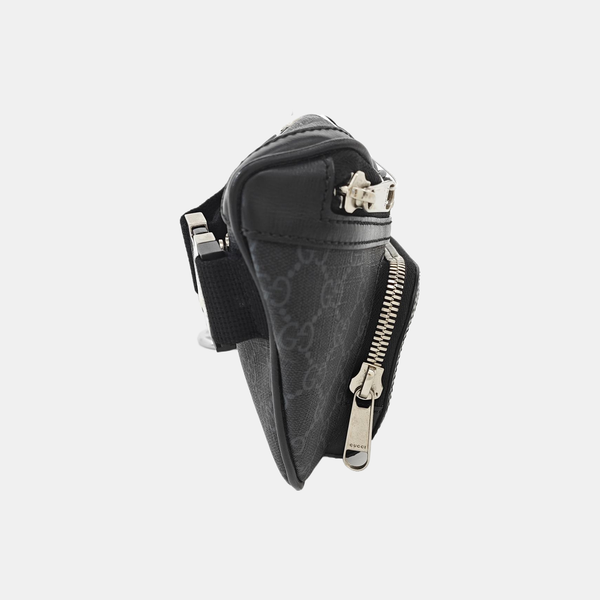 Monogram Coated Canvas Belt Bag Black