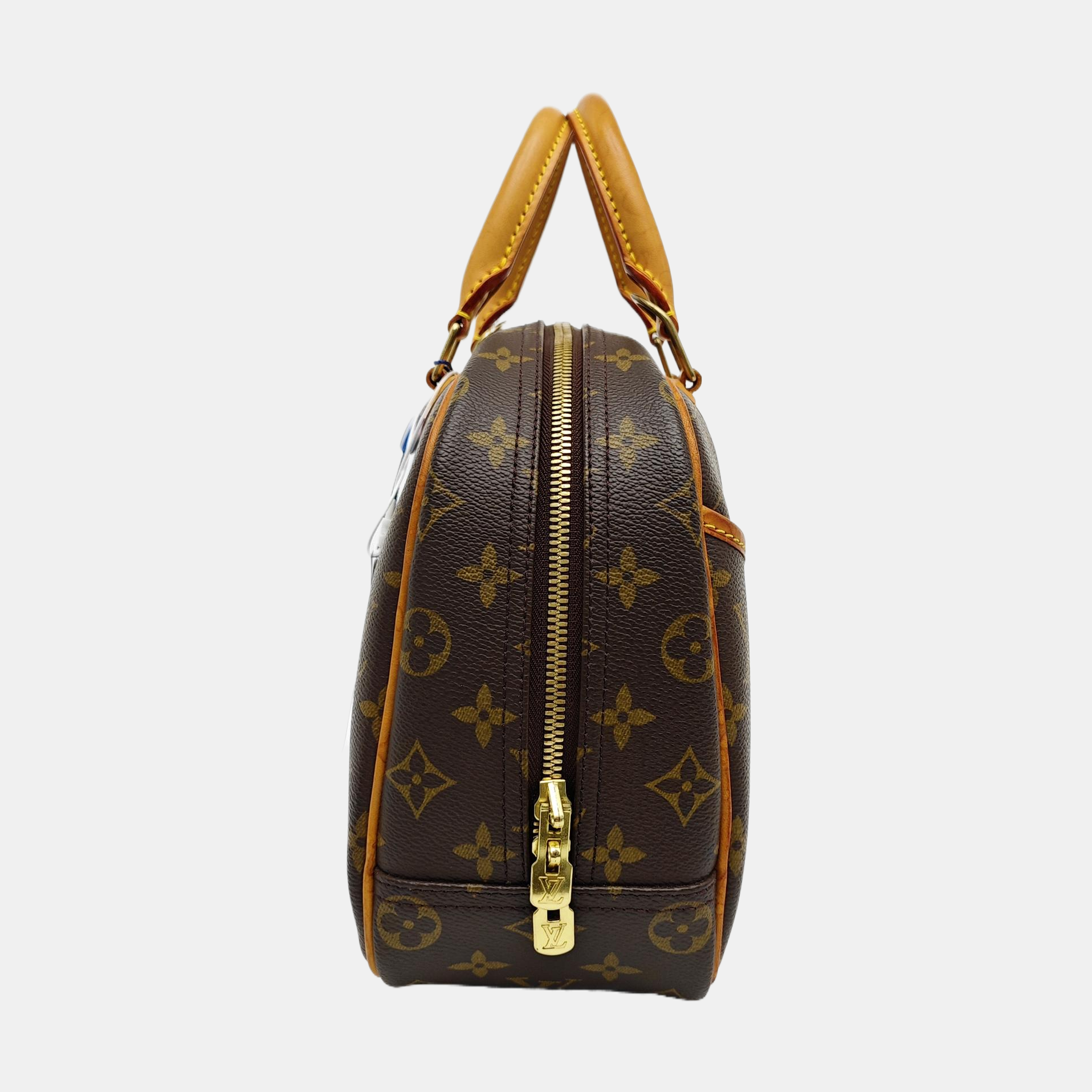 DEAUVILLE Monogram Coated Canvas Brown