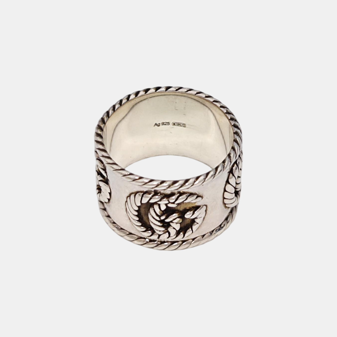 GG Running 925 Sterling Silver Ring HK 15