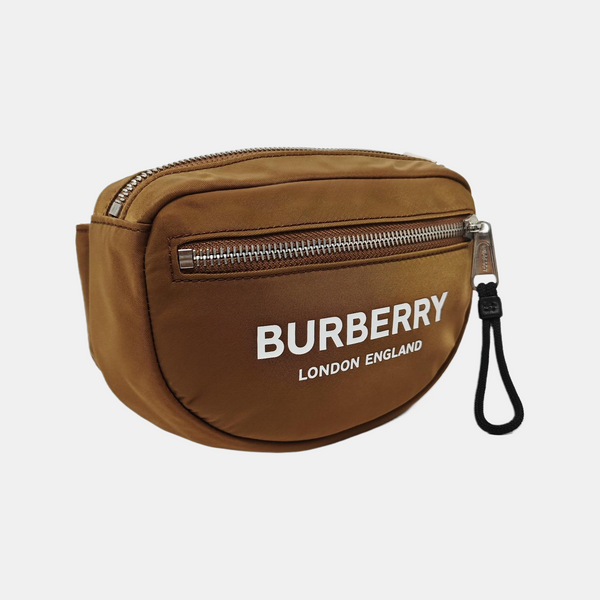 Nylon Belt Bag Small Brown