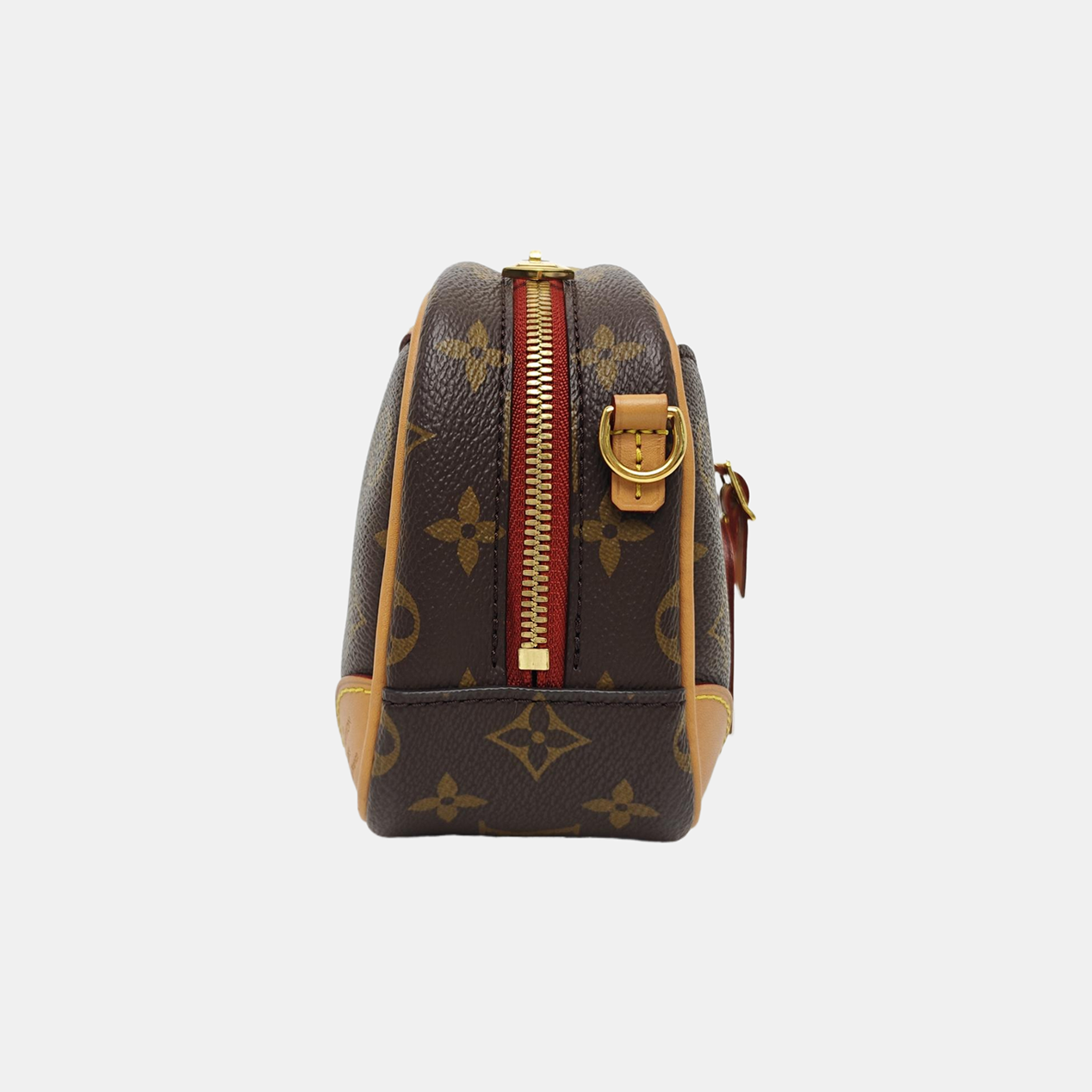 DEAUVILLE Mini Monogram Coated Canvas Brown