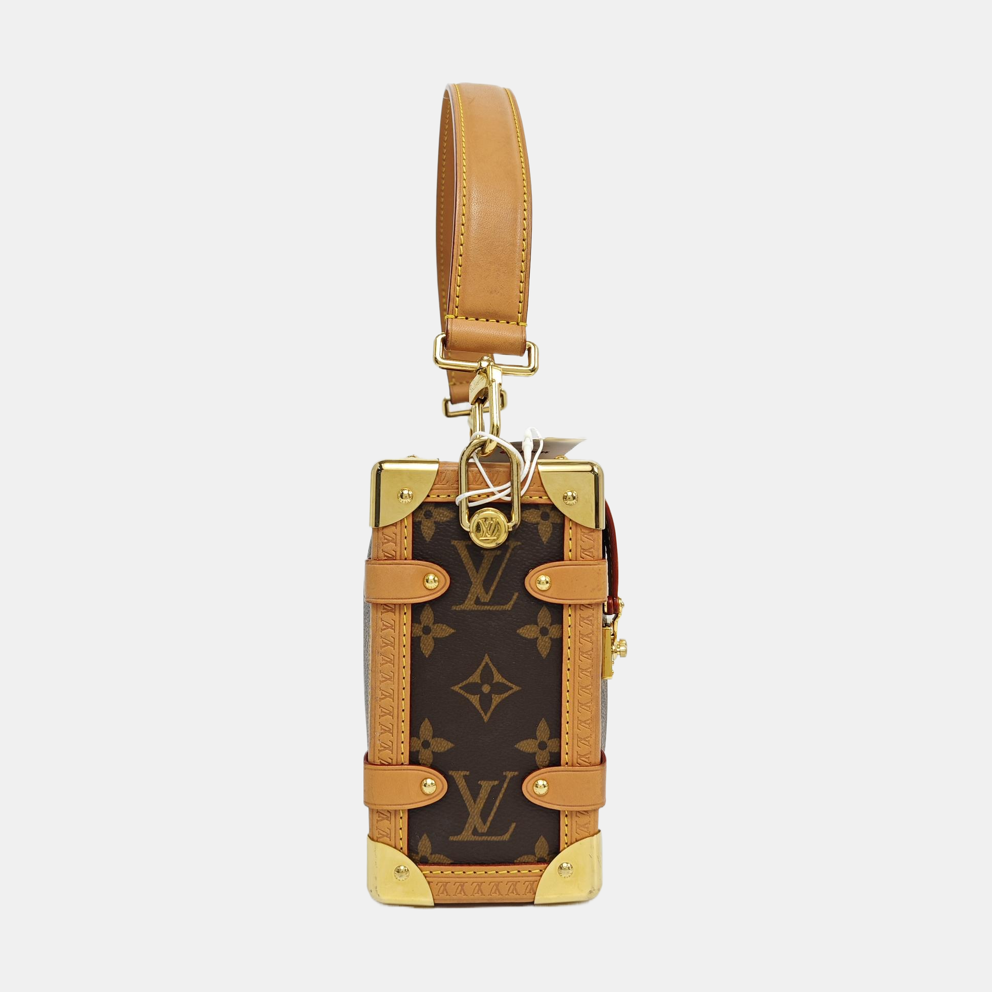 SIDE TRUNK MM Monogram Coated Canvas Brown
