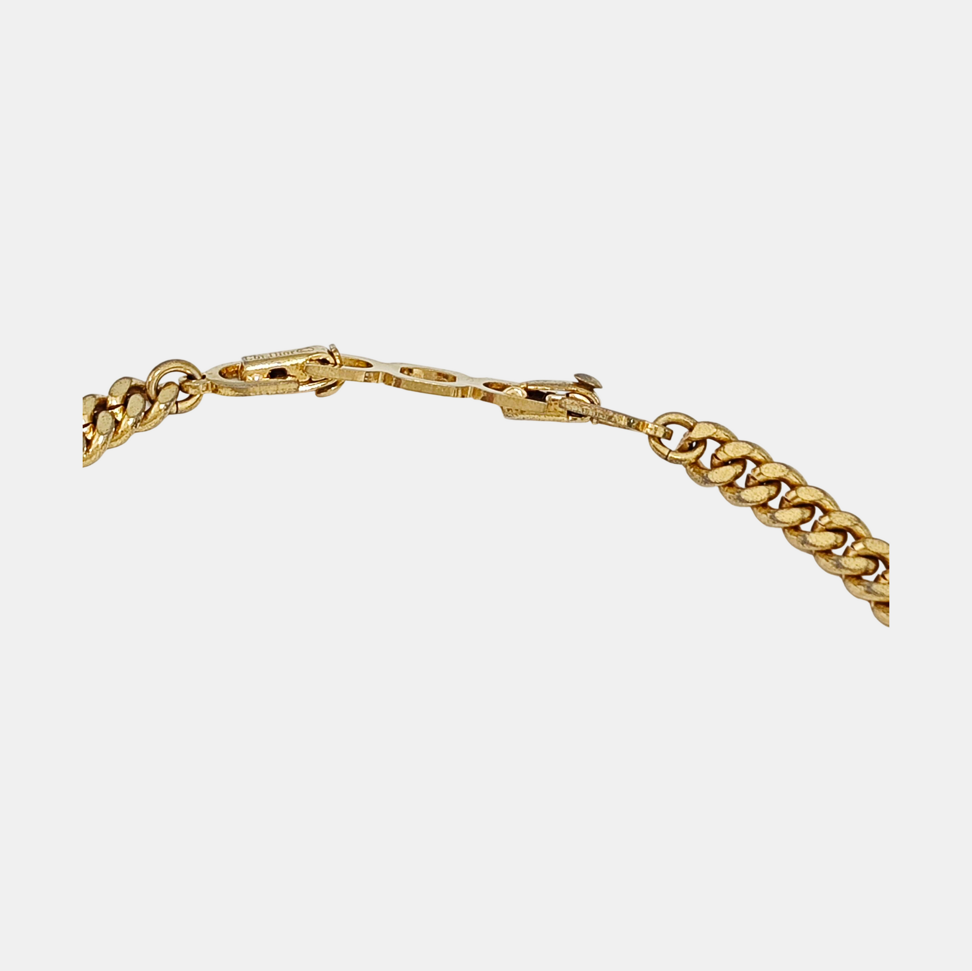 CD Navy Metal Gold Necklace