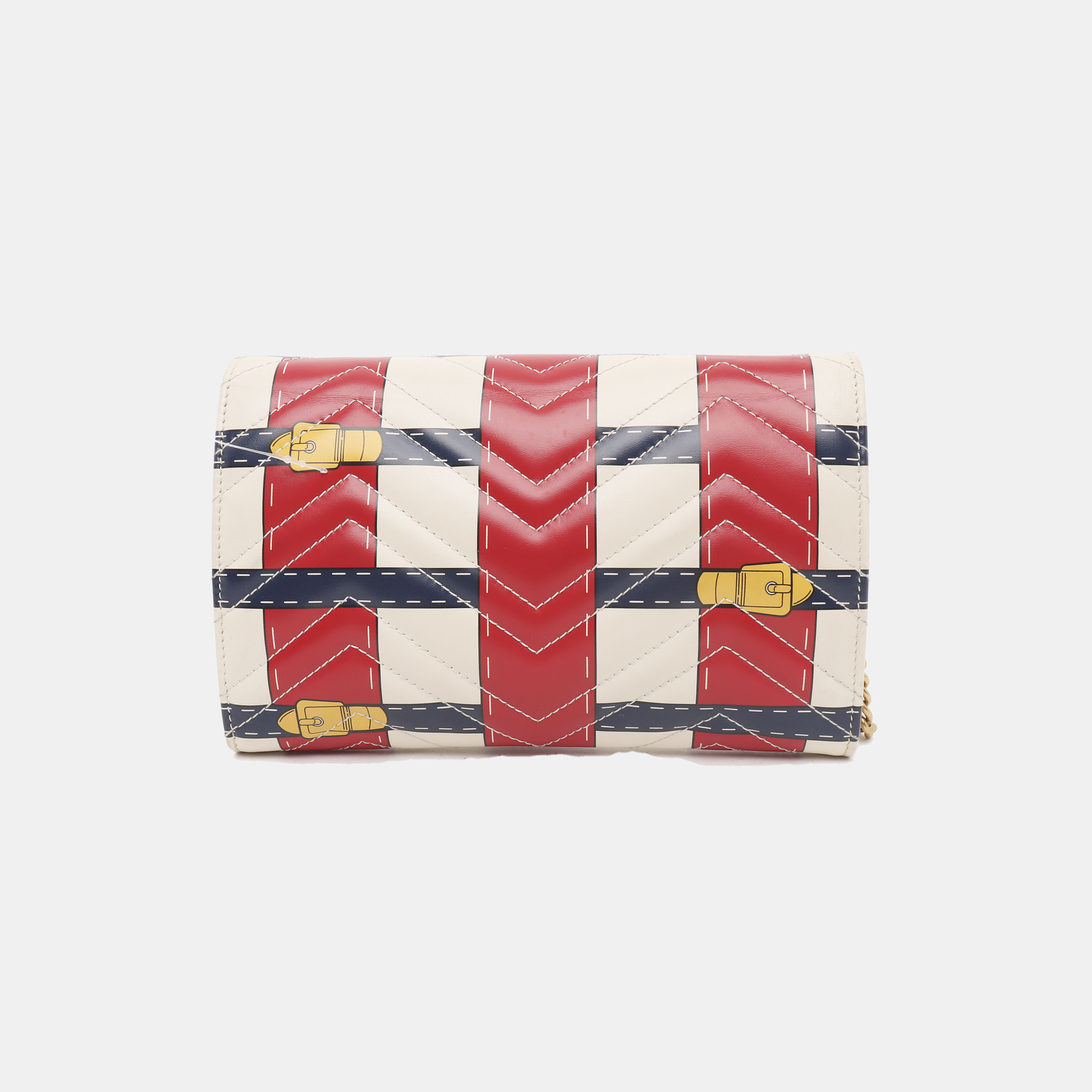 Authenticated pre-owned  GG Marmont Mini Quilted Calfskin Multicolor - Shoulder Bag at Looply