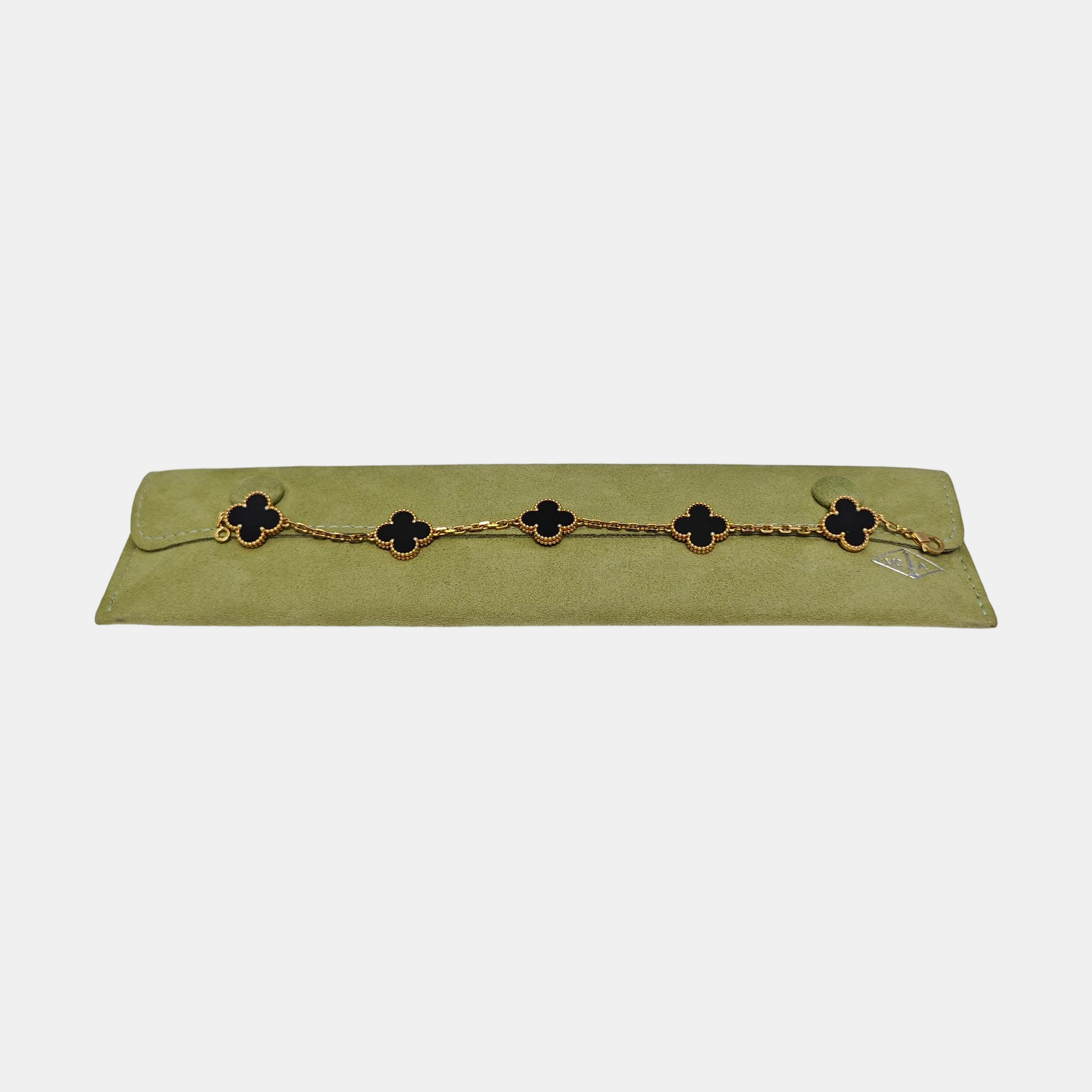 Vintage Alhambra 18k Gold Bracelet