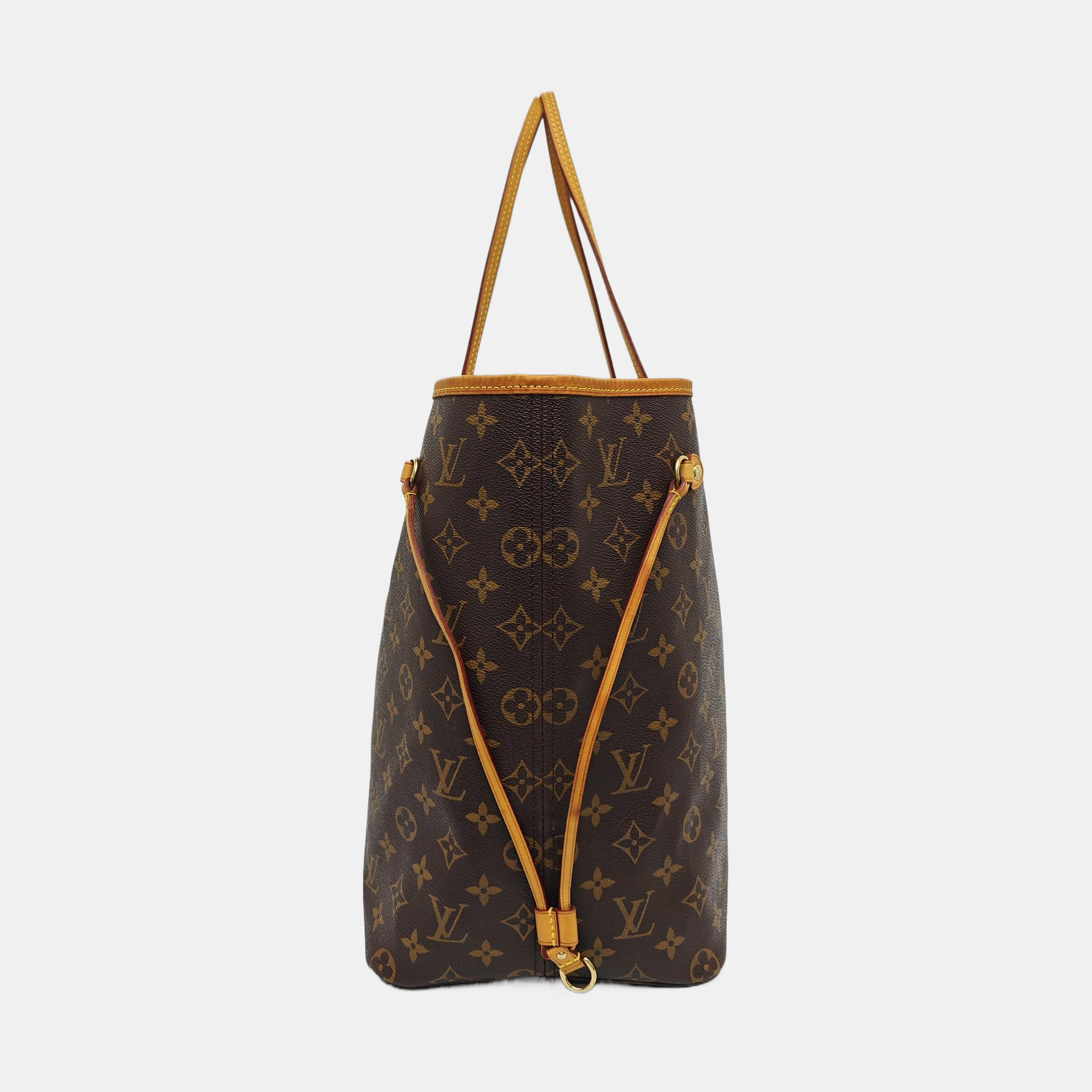 NEVERFULL GM Monogram Coated Canvas Brown