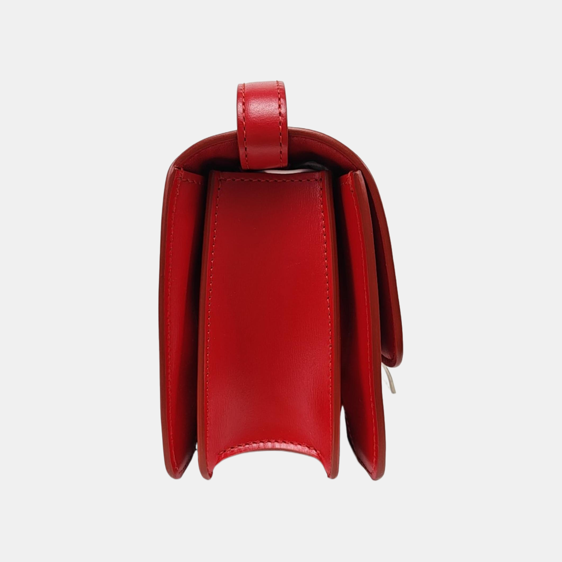 Authenticated pre-owned  CLASSIC BOX Mini Calfskin Red - Shoulder Bag at Looply