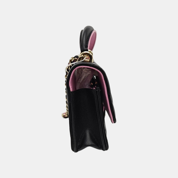WOC Mini Quilted Lambskin Black