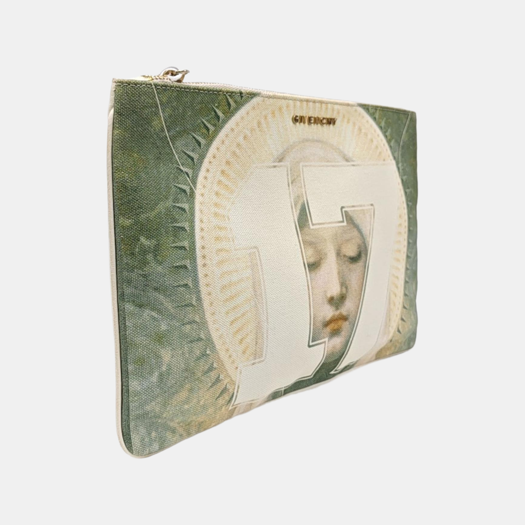 Canvas Clutch White
