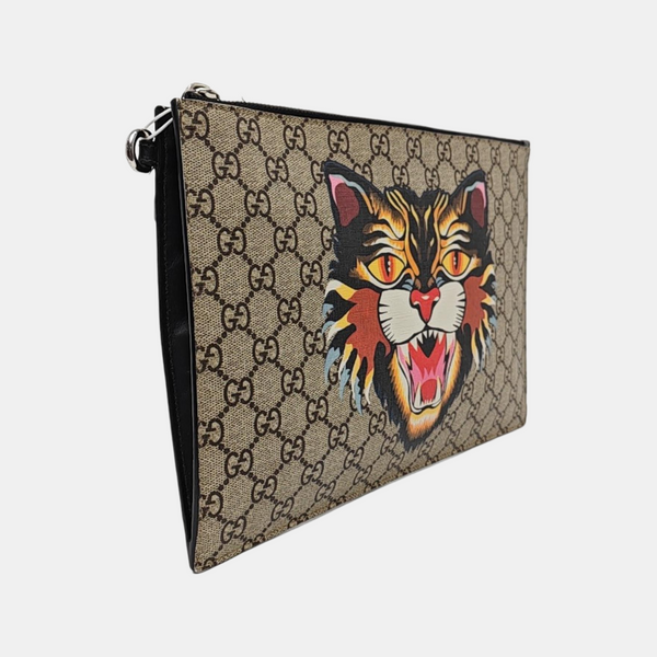 GG Supreme Monogram Coated Canvas Beige
