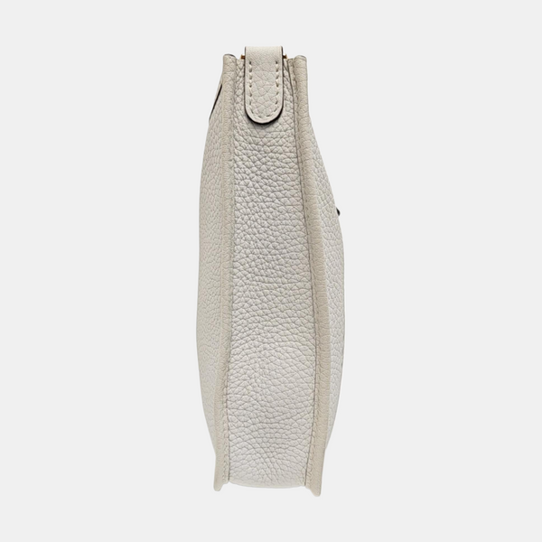 Authenticated pre-owned  Evelyne TPM Clemence White - Shoulder Bag at Looply