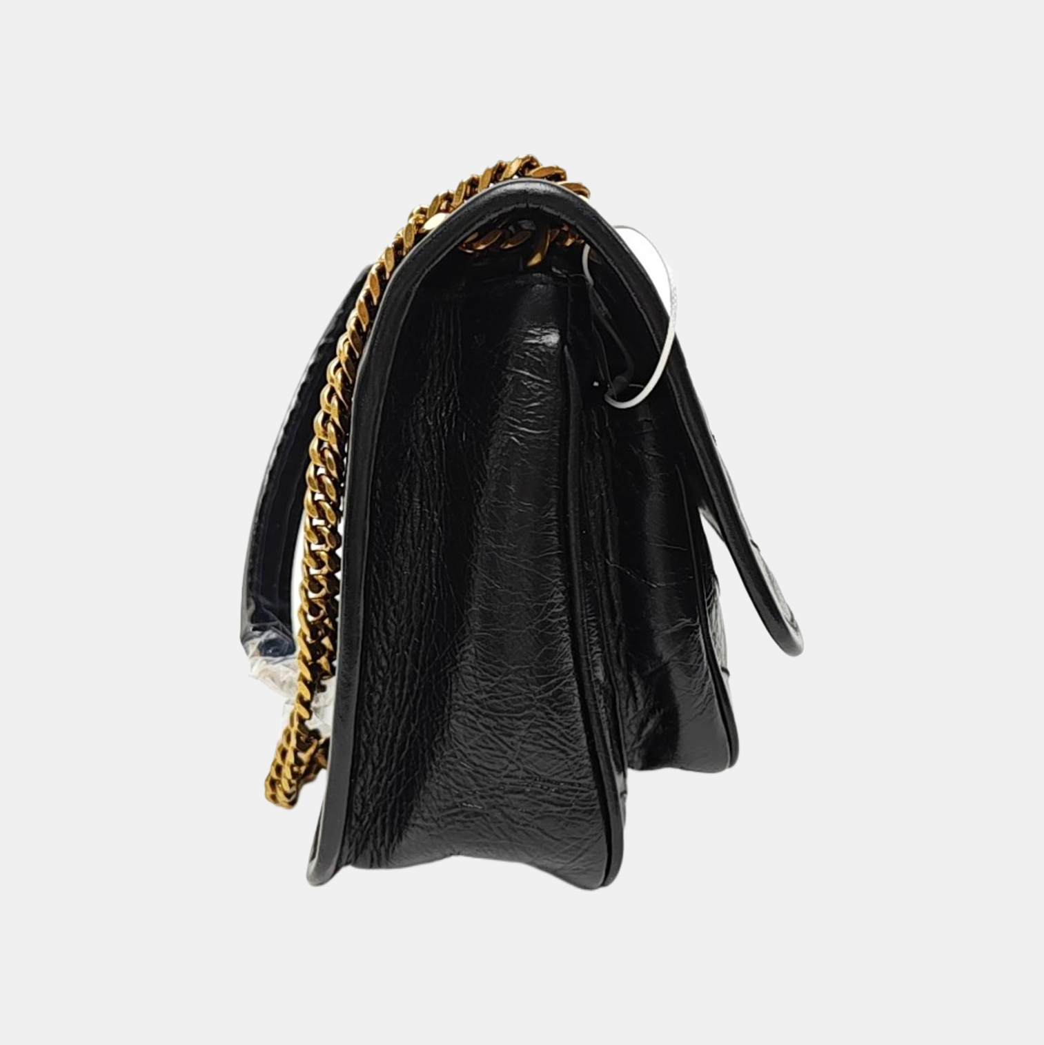 NIKI Small Chevron Calfskin Black