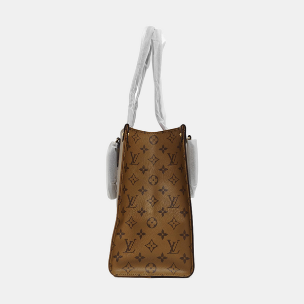 ONTHEGO MM Monogram Coated Canvas Brown