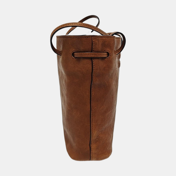 Lambskin Crossbody Bag Brown